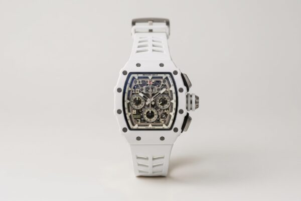 Richard Mille RM 11-03 "Last White Edition" Automatic Flyback Chronograph White Ceramic Monochrome Dial White Strap